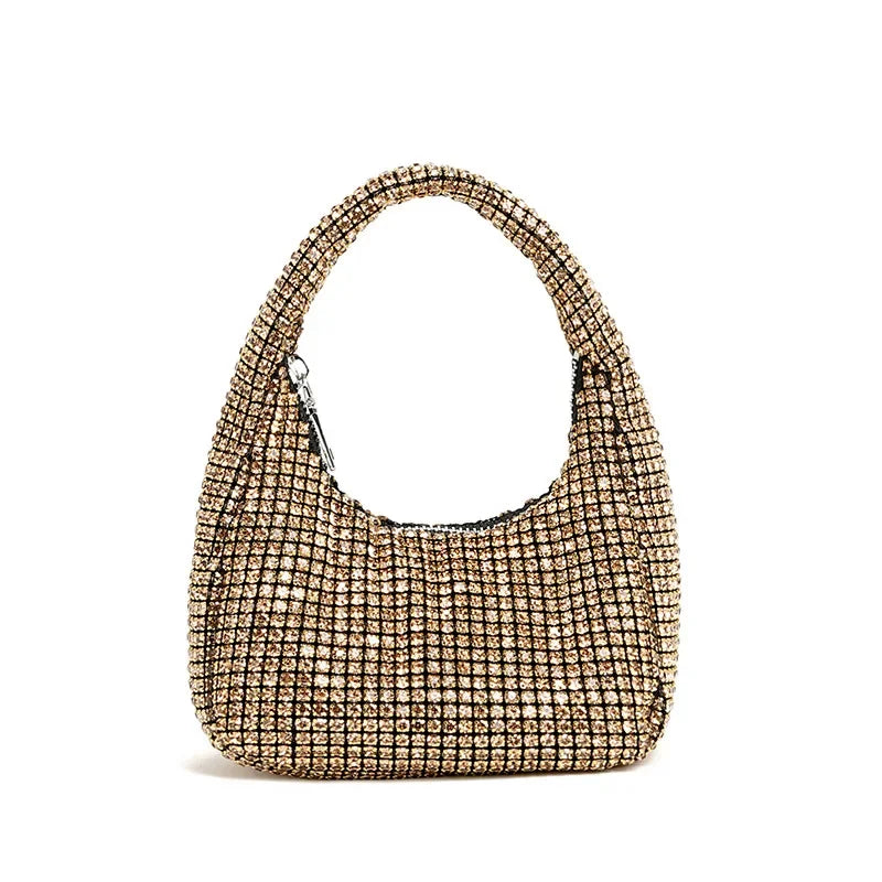 Evening Bag Women's Bag 2024 Spring New Fashion Fashion Diamond Handbag Trend Niche Dumpling Bag Tote Bags for Women