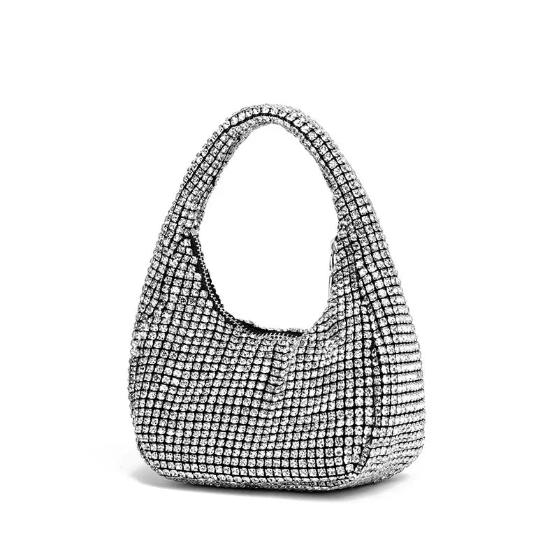 Evening Bag Women's Bag 2024 Spring New Fashion Fashion Diamond Handbag Trend Niche Dumpling Bag Tote Bags for Women