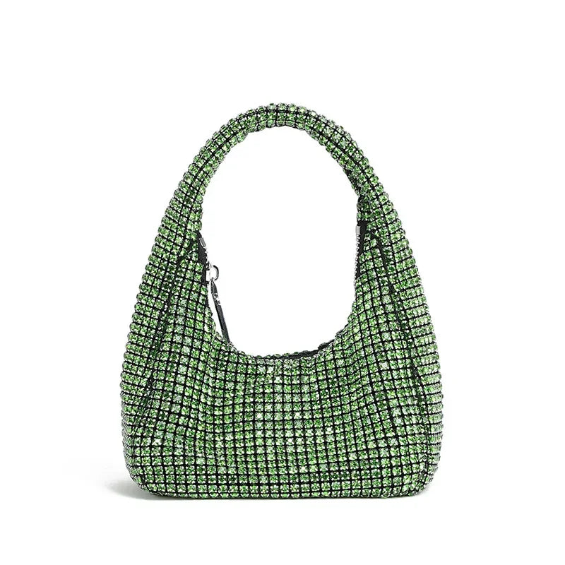 Evening Bag Women's Bag 2024 Spring New Fashion Fashion Diamond Handbag Trend Niche Dumpling Bag Tote Bags for Women
