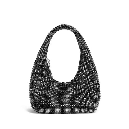 Evening Bag Women's Bag 2024 Spring New Fashion Fashion Diamond Handbag Trend Niche Dumpling Bag Tote Bags for Women