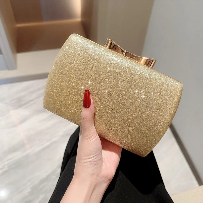 Evening Bag with Chain Shoulder Strap Handbag Clutch Suitable for Various Social Gatherings