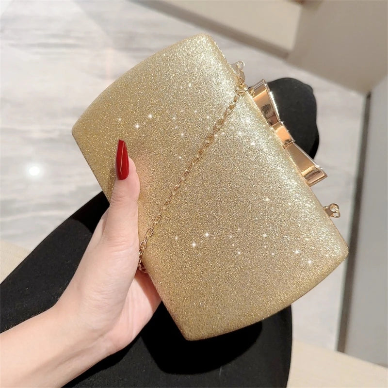 Evening Bag with Chain Shoulder Strap Handbag Clutch Suitable for Various Social Gatherings