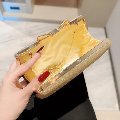 Evening Bag with Chain Shoulder Strap Handbag Clutch Suitable for Various Social Gatherings