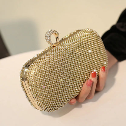 Evening Bags Luxury 2024 Fancy Formal Dress Wedding 2024 Clutch Bag Sparkly Dinner Luxury Party Coin Purse Elegant Handbag Women