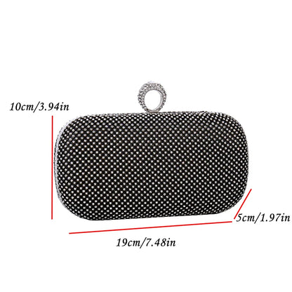 Evening Bags Luxury 2024 Fancy Formal Dress Wedding 2024 Clutch Bag Sparkly Dinner Luxury Party Coin Purse Elegant Handbag Women