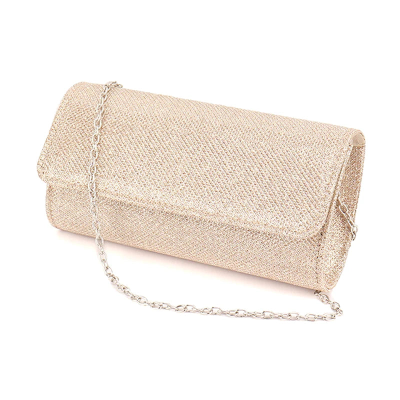 Evening Clutch Bags for Women Small Purse Wedding Simple Handbags Crossbody Wallets Glitter Party Shiny Chain Shoulder Bag Fancy