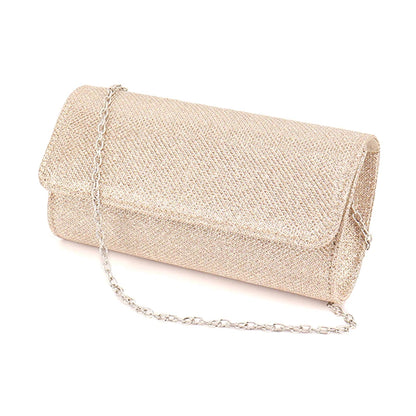 Evening Clutch Bags for Women Small Purse Wedding Simple Handbags Crossbody Wallets Glitter Party Shiny Chain Shoulder Bag Fancy