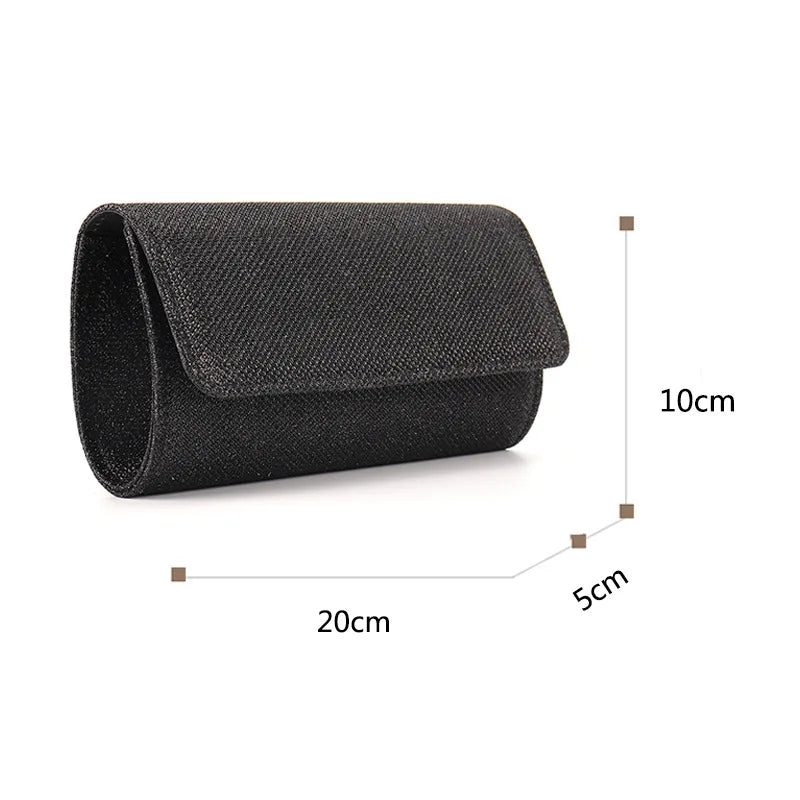 Evening Clutch Bags for Women Small Purse Wedding Simple Handbags Crossbody Wallets Glitter Party Shiny Chain Shoulder Bag Fancy