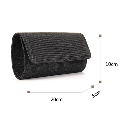 Evening Clutch Bags for Women Small Purse Wedding Simple Handbags Crossbody Wallets Glitter Party Shiny Chain Shoulder Bag Fancy