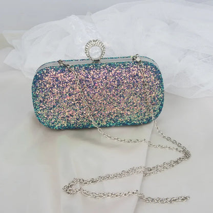 Evening Clutch Purse Women Bling Sequins Handbags 2024 Fashion Luxury Designer Phone Bag Crossbody Party Small Shoulder Bags New