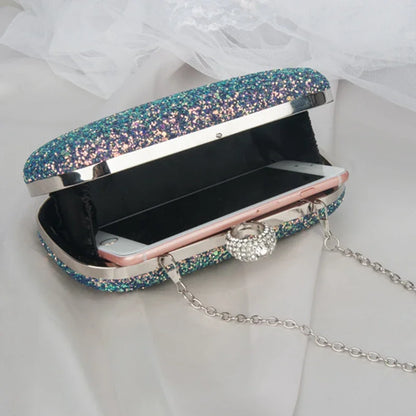 Evening Clutch Purse Women Bling Sequins Handbags 2024 Fashion Luxury Designer Phone Bag Crossbody Party Small Shoulder Bags New