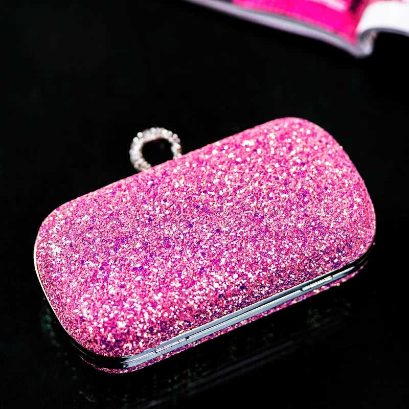 Evening Clutch Purse Women Bling Sequins Handbags 2024 Fashion Luxury Designer Phone Bag Crossbody Party Small Shoulder Bags New