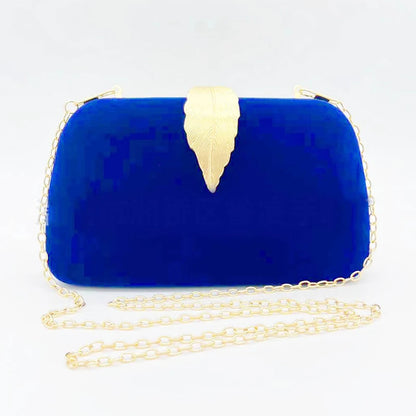 Evening Clutch for Women Fashion Formal HandBag Bridesmaid Wedding Luxury Designer Shoulder Chain Bag Cocktail Party Purse Leaf