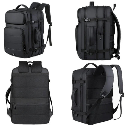 Expandable Men‘s 17 Inch Laptop Backpacks Waterproof Notebook USB Schoolbag Sports Travel School Bag Pack Backpack For Male