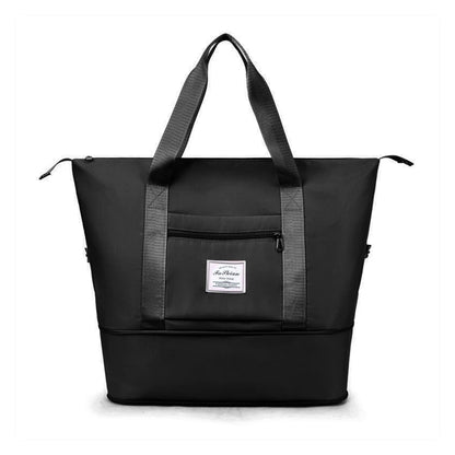 Expandable Travel Tote Bag Packable Sports Bag Gym Backpack for Women Men Travel