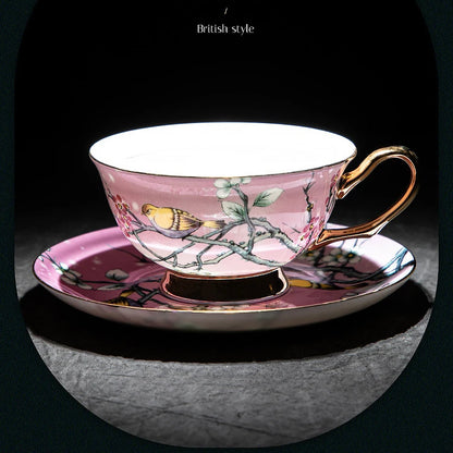 Export Bone Porcelain Coffee Cup and Plate Wedding Matching Cup Gift Exquisite Gift