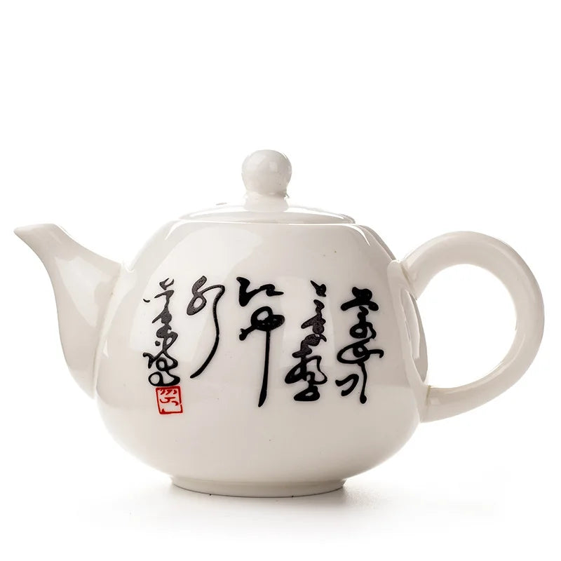 Exquisite Ceramic Kung Fu Tea PotChinese Teapot KettleCoffee Tea SetsChinese Traditions Flower Tea PotPorcelain Teaware