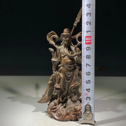 Exquisite Chinese OLD Copper Guan Gong Guan Yu bronze statue crafts