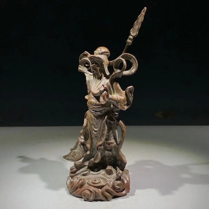 Exquisite Chinese OLD Copper Guan Gong Guan Yu bronze statue crafts
