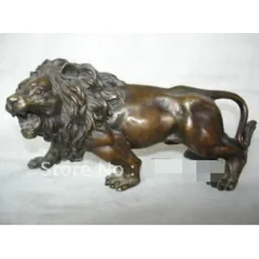 Exquisite Collectibles Tibet bronze lion statue