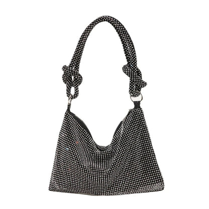 Exquisite Shiny Hobo Bag for Rhinestone Underarm Bag Evening Bag Sparkling Shoulder Bag Handbag for Daughters Mothers