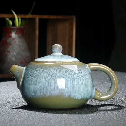 Exquisite Star Glaze Teapot 250ml Ceramic Kung Fu Tea Pot Puer Tea Pot and Cup Set Heated Kettle Kettle Teeware Teware Teapots