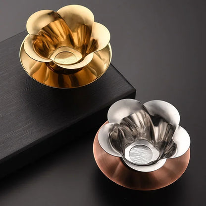 Exquisite Tea Filter with Stainless Steel Tea Strainer Set for Teaware - Elegant Lotus Shape and Superior Craftsmanship