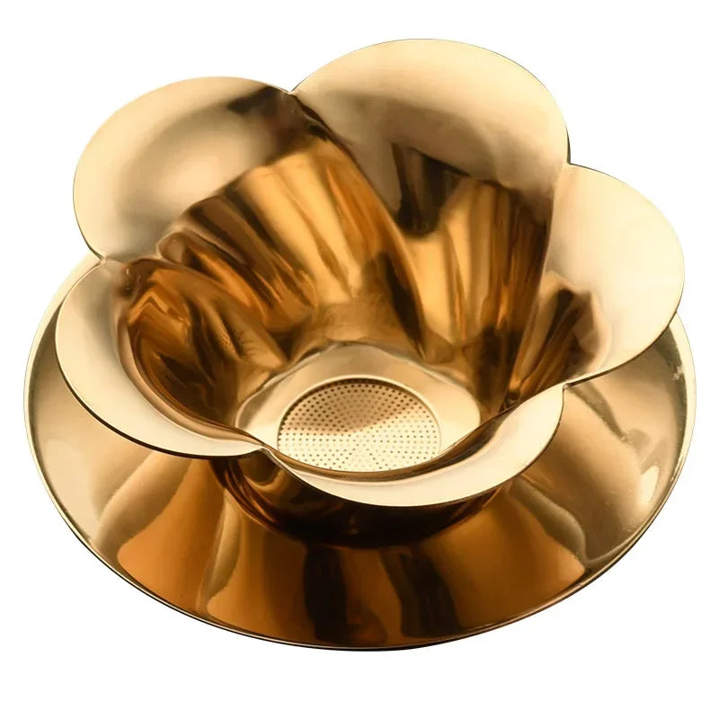 Exquisite Tea Filter with Stainless Steel Tea Strainer Set for Teaware - Elegant Lotus Shape and Superior Craftsmanship