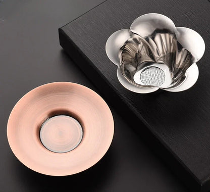 Exquisite Tea Filter with Stainless Steel Tea Strainer Set for Teaware - Elegant Lotus Shape and Superior Craftsmanship
