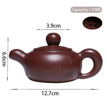 Exquisite Yixing Purple Clay Teapot Handmade Raw Ore Beauty Pot Household Zisha Tea Infuser Chinese Tea Ceremony Supplies 350ml