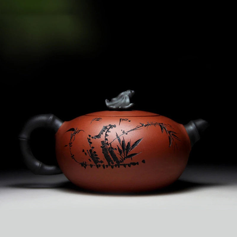 Exquisite Yixing Purple Clay Teapot Handmade Raw Ore Beauty Pot Household Zisha Tea Infuser Chinese Tea Ceremony Supplies 350ml