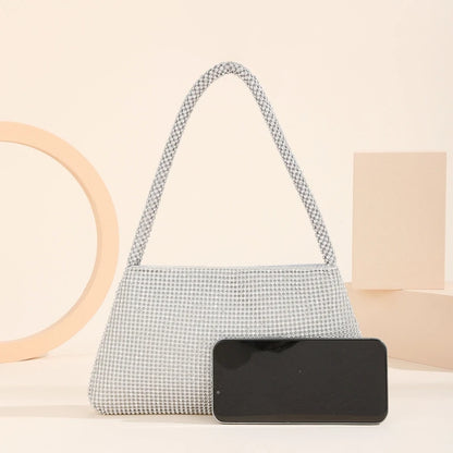 Exquisite for Rhinestone Evening Bag Clutch Purses Crystal Underarm Shoulder Bag Handbag for Women Girl Family Members