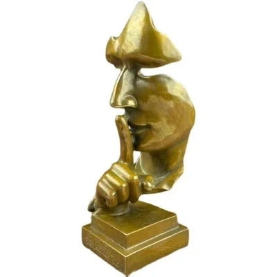 Exquisite modern simple pure copper silence is gold creative ornaments