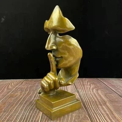Exquisite modern simple pure copper silence is gold creative ornaments