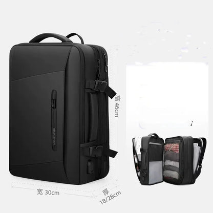 Extended 39L Men Backpack Business Laptop Backpack 17inch Large Capacity Travel Bag fashion school Backpack for outdoor backpack