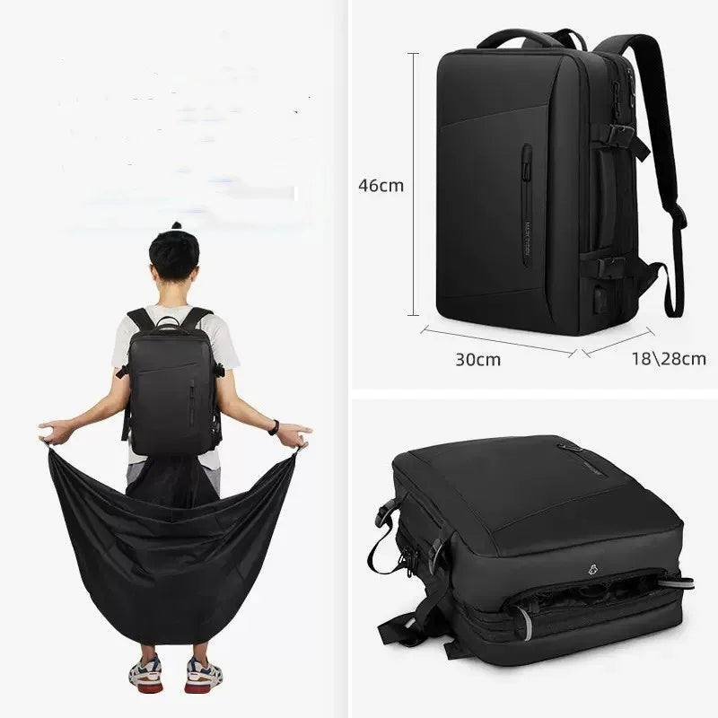 Extended 39L Men Backpack Business Laptop Backpack 17inch Large Capacity Travel Bag fashion school Backpack for outdoor backpack