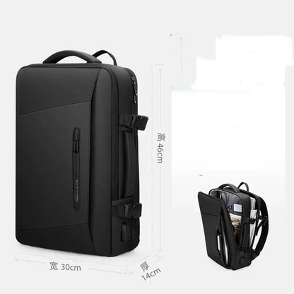 Extended 39L Men Backpack Business Laptop Backpack 17inch Large Capacity Travel Bag fashion school Backpack for outdoor backpack