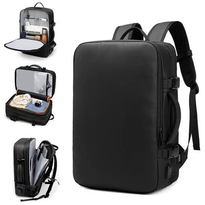 Extended Business backpack Men large capacity Laptop Backpack Anti-theft travel bag USB charging 39L School Backpack HOT Mochila