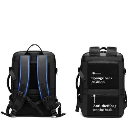 Extended Business backpack Men large capacity Laptop Backpack Anti-theft travel bag USB charging 39L School Backpack HOT Mochila