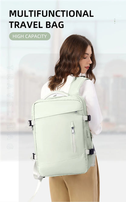 Extendible Travel Backpack Unisex Laptop Bag Women Large Luggage Bags Men's Students Business Trip USB Charge Mochila Backpacks