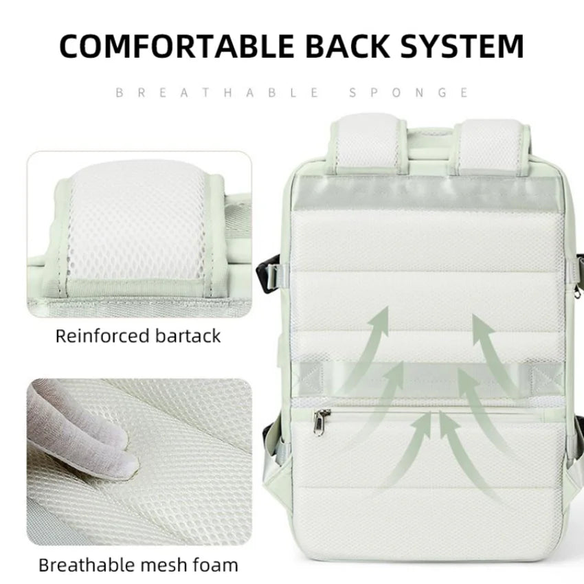 Extendible Travel Backpack Unisex Laptop Bag Women Large Luggage Bags Men's Students Business Trip USB Charge Mochila Backpacks