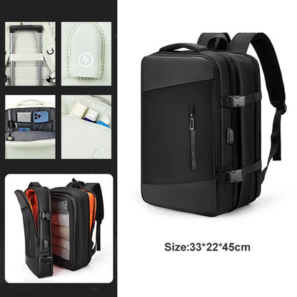 Extendible Travel Backpack Unisex Laptop Bag Women Large Luggage Bags Men's Students Business Trip USB Charge Mochila Backpacks