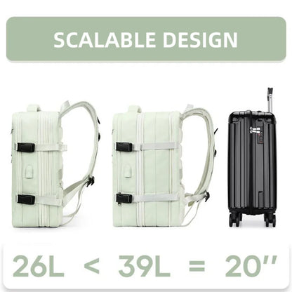 Extendible Travel Backpack Unisex Laptop Bag Women Large Luggage Bags Men's Students Business Trip USB Charge Mochila Backpacks