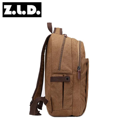 External USB Charge Canvas Backpack Notebook Computer Bag Men Laptop Backpack College Student Bag for Teenagers Rucksack Bolsas