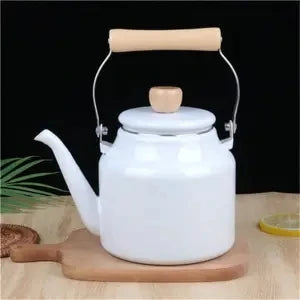 Extra Thick Enamel Teapot with Unique Handle Design for Gas Stove and Induction Cooker