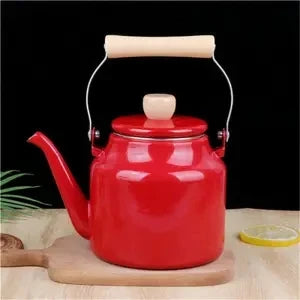 Extra Thick Enamel Teapot with Unique Handle Design for Gas Stove and Induction Cooker