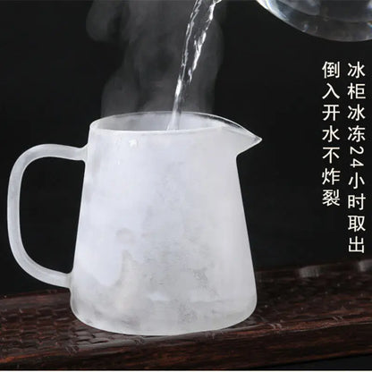 Extra-thick Heat-resistant Glass Tea Leak Set, Large Teapot, Thickened Teapot, High Temperature Resistant, Sea Kungfu Accessorie