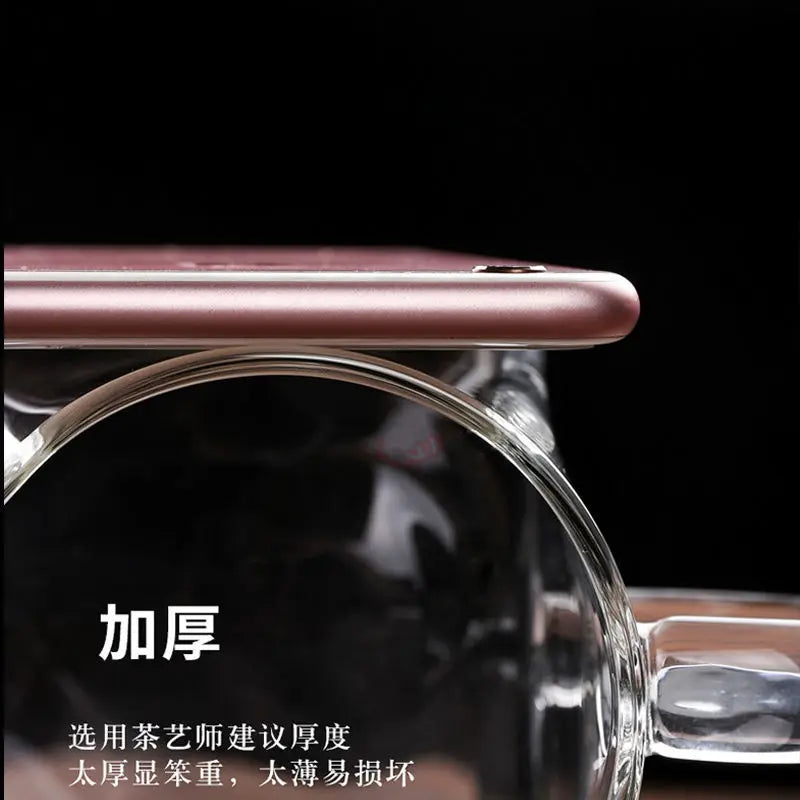 Extra-thick Heat-resistant Glass Tea Leak Set, Large Teapot, Thickened Teapot, High Temperature Resistant, Sea Kungfu Accessorie