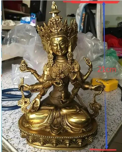 FREE SHIPPING China Buddhism Bronze Mahakala Yamantaka Vajrakila Buddha Sculpture Statue