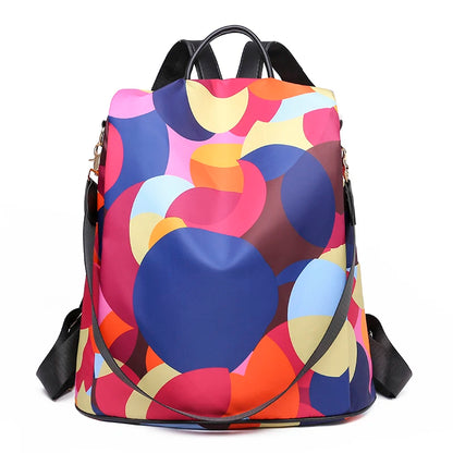 Factory Sale Multifunctional Anti-theft Backpacks Oxford Shoulder Bags for Teenagers Girls Large Capacity Travel School Bag 2021